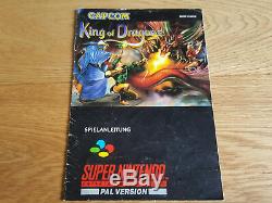 Roi Des Dragons Pour Snes Super Nintendo Avec Ovp + Anleitung Pal Cib