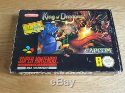 Roi Des Dragons Pour Snes Super Nintendo Avec Ovp + Anleitung Pal Cib