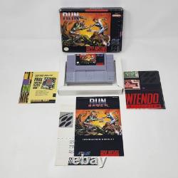 Run Saber (Super Nintendo SNES) AUTHENTIQUE CIB Complet dans la Boîte TESTÉ