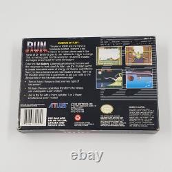 Run Saber (Super Nintendo SNES) AUTHENTIQUE CIB Complet dans la Boîte TESTÉ
