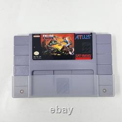 Run Saber (Super Nintendo SNES) AUTHENTIQUE CIB Complet dans la Boîte TESTÉ