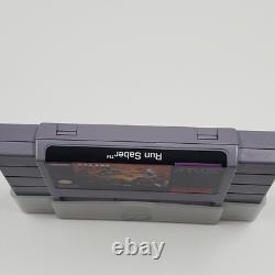 Run Saber (Super Nintendo SNES) AUTHENTIQUE CIB Complet dans la Boîte TESTÉ