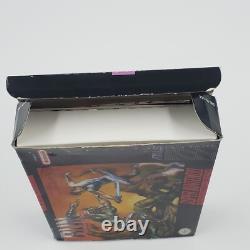 Run Saber (Super Nintendo SNES) AUTHENTIQUE CIB Complet dans la Boîte TESTÉ