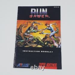Run Saber (Super Nintendo SNES) AUTHENTIQUE CIB Complet dans la Boîte TESTÉ
