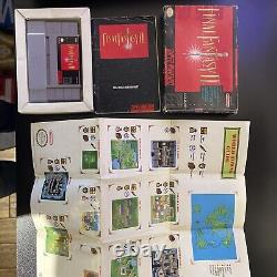 SNES Final Fantasy II 2 (Super Nintendo) Authentique CIB Complet en Bon État