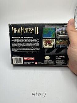 SNES Final Fantasy II 2 (Super Nintendo) Authentique Complet Avec Manuel Sans Carte