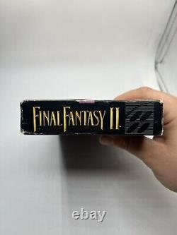 SNES Final Fantasy II 2 (Super Nintendo) Authentique Complet Avec Manuel Sans Carte