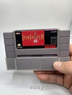 SNES Final Fantasy II 2 (Super Nintendo) Authentique Complet Avec Manuel Sans Carte