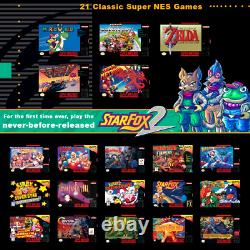 SNES Nouvelle Super Nintendo Mini Édition Classique Système 21 Jeux Deux Manettes
