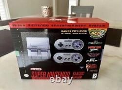 SNES Super Nintendo Classic Edition Mini Système de divertissement 21 Jeux NEUF