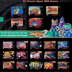 SNES Super Nintendo Classic Edition Mini Système de divertissement 21 Jeux NEUF