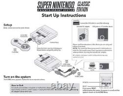 SNES Super Nintendo Classic Mini 2018 Système de divertissement Jeux intégrés 6k 20k
