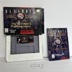 SNES Super Nintendo Ultimate Mortal Kombat 3