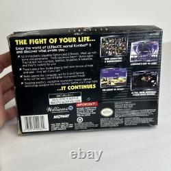 SNES Super Nintendo Ultimate Mortal Kombat 3