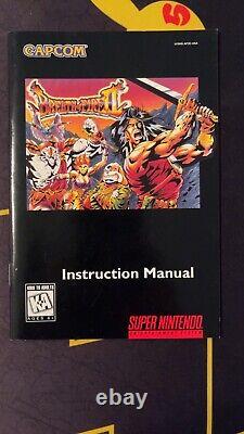 SOUFFLE DE FEU II 2 Super Nintendo SNES Authentique Complet Carte Manuel 1995 CIB