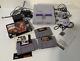 Super Nintendo Snes Console De Jeu Originale, Cordons, 2 Manettes, 4 Jeux TestÉs