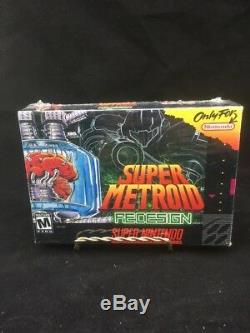 Scellé! Super Metroid Redesign Jeu Super Nintendo Rare Ships Free