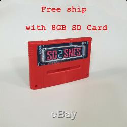 Sd2snes Super Nintendo Snes Famicom Super Nes + Carte Mémoire Sd 8 Go Livraison Gratuite