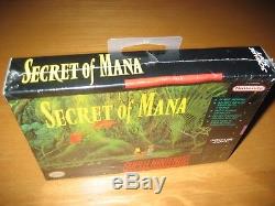 Secret De Mana Squaresoft 1993 Ntsc Super Nintendo Snes Nouveau Scellé