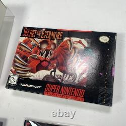 Secret d'Evermore (Super Nintendo SNES) avec boîte et manuel authentiques