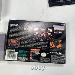 Secret d'Evermore (Super Nintendo SNES) avec boîte et manuel authentiques