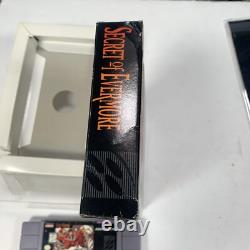 Secret d'Evermore (Super Nintendo SNES) avec boîte et manuel authentiques