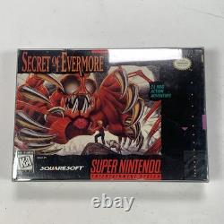 Secret d'Evermore (Super Nintendo SNES) avec boîte et manuel authentiques
