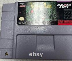 Secret de Mana SNES Super Nintendo Complet dans sa boîte CIB Authentique avec Carte.