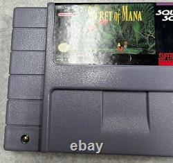 Secret de Mana SNES Super Nintendo Complet dans sa boîte CIB Authentique avec Carte.