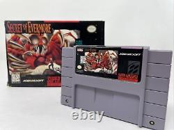 Secret of Evermore (Super Nintendo, SNES) Complet, CIB Testé & Authentique