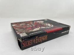 Secret of Evermore (Super Nintendo, SNES) Complet, CIB Testé & Authentique