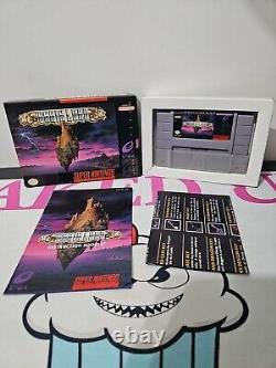 Seigneur du cerveau (Super Nintendo SNES) Complet dans la boîte avec la carte CIB