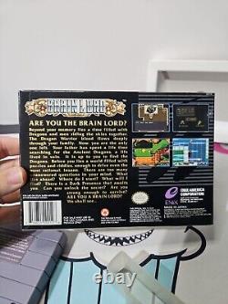 Seigneur du cerveau (Super Nintendo SNES) Complet dans la boîte avec la carte CIB