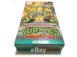 Sfc Turtles Dans Le Temps Tmnt Super Famicom Testé & Travail Nintendo Snes