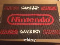 Signe De Publicité D'affichage Rétro Vintage Store Nintendo Gameboy Super Snes Nda