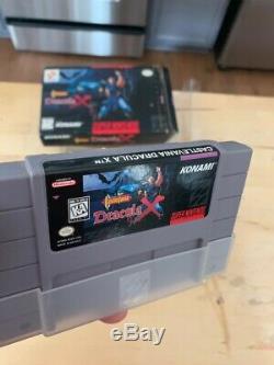 Snes Castlevania X Complète Cib Rare Super Nintendo Protector Inserts Manille