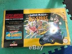 Snes Console Super Mario All-stars Boxed Super Nintendo Rare Aus Pal