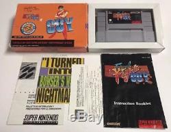 Snes Final Fight Guy (super Nintendo) Complet In Box Rare Rental Exclusive
