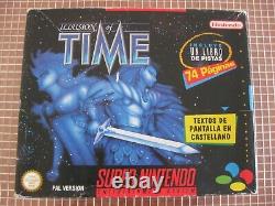 Snes Illusion Of Time Pal España Completo Super Nintendo + Revista Nintendo
