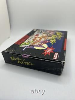 Snes Pocky & Rocky Cib Complete Super Nintendo Rare Version Us Authentic Clean