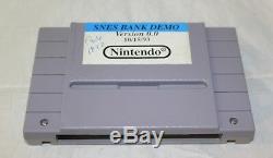 Snes Super Nintendo Bank Demo Version 0.0 15/10/93
