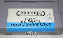 Snes Super Nintendo Bank Demo Version 0.0 15/10/93