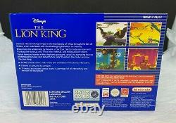 Snes Super Nintendo Disney The Lion King Pal Uk Brand New Non Ouvert Vga / Wata