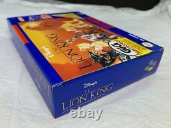 Snes Super Nintendo Disney The Lion King Pal Uk Brand New Non Ouvert Vga / Wata