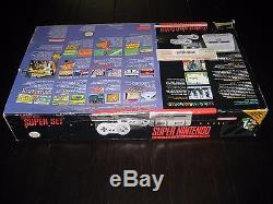 Snes Super Nintendo Entertainment System Console Classique Dans La Boîte D'origine