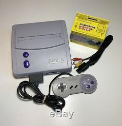 Snes Super Nintendo Jr Rare Console Système Original Teste De Travail Sns-101