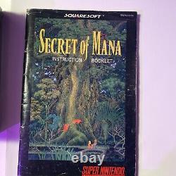 Snes Super Nintendo Secret De Mana Complete Cib Manuel, Carte Et Boîte
