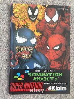 Snes Venom Spider-man Séparation Anxiété Monnaie Super Nintendo