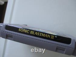 Sonic Blast Man II (blastman 2) Snes (super Nintendo) Panier Seulement - Authentique