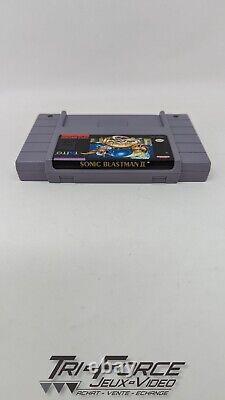 Sonic Blastman II Super Nintendo SNES Cartouche Authentique Livraison Gratuite